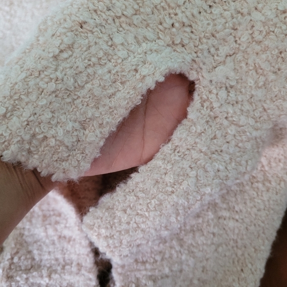 A New Day Women's Baby Pink Wool Blend Hooded Sweater Sz M Fall Winter Barbie - Picture 9 of 11